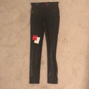 Spanx faux leather leggings size small